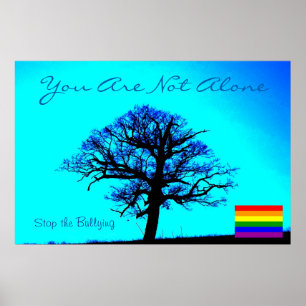 Je bent niet alleen/LGBT Poster