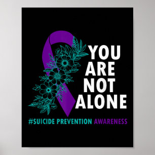 Je bent niet alleen - Maand van de preventie van z Poster