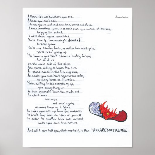 Je bent niet alleen poster (Voorkant)