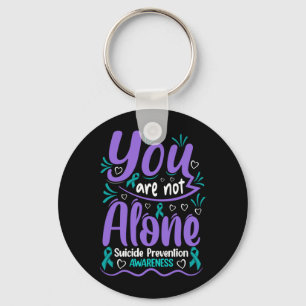 Je Bent Niet Alleen Preventie Bewustzijn Design Sleutelhanger