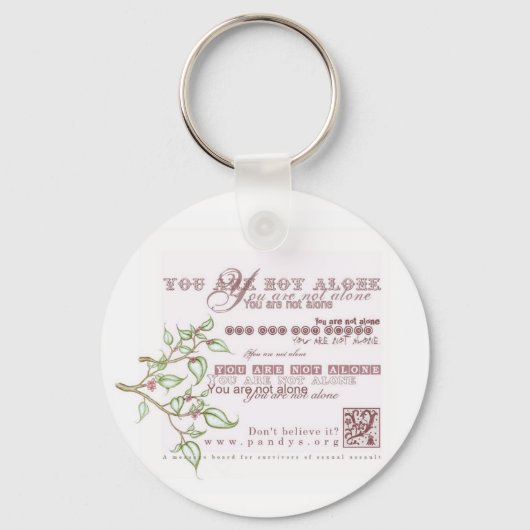 Je bent niet alleen sleutelhanger (Voorkant)