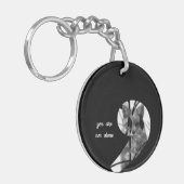 Je bent niet alleen verborgen vos sleutelhanger (Voorkant Links)