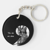 Je bent niet alleen verborgen vos sleutelhanger (Achterkant)