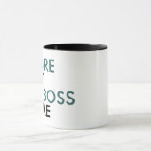 Je bent niet de baas van mijn Typografie Koffiemok (Midden)