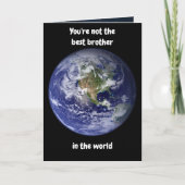 Je bent niet de beste broer ter wereld. Kaart (Voorkant)