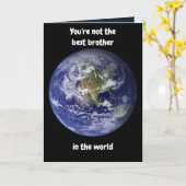 Je bent niet de beste broer ter wereld. Kaart (Gele Bloem)