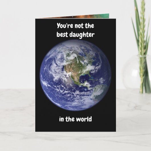 Je bent niet de beste dochter. Kaart (Voorkant)
