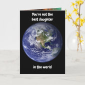 Je bent niet de beste dochter. Kaart (Gele Bloem)