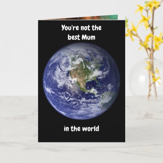 Je bent niet de beste moeder. Kaart (Gele Bloem)