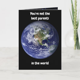 Je bent niet de beste ouders. Kaart