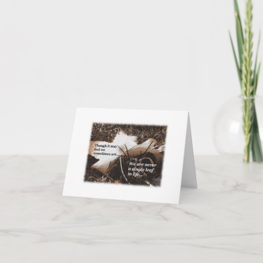 Je bent niet de enige die goed kan Kaarten (Voorkant)