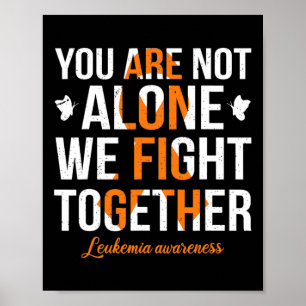 Je bent niet de enige die we samen bestrijden leuk poster