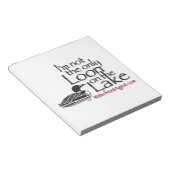 Je bent niet de enige op het meer. notitieblok (Schuin)