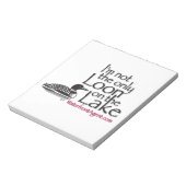 Je bent niet de enige op het meer. notitieblok (Linkerzijde)