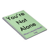 Je bent niet de enige op maat gemaakte dagboek voo notitieboek (Rechterzijde)