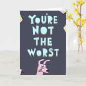 Je bent niet de ergste, Valentijn, Jubileum  Kaart (Gele Bloem)