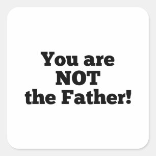 Je bent NIET de vader! Vierkante Sticker