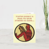 Je bent niet gek om zo hard te hebben gestudeerd.. kaart (Voorkant)