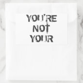 Je bent niet je Stickers (Tas)