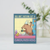 Je bent niet meer dan een aaseter die Marmot zingt Briefkaart (Staand voorkant)