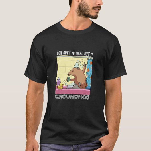 Je bent niet meer dan een aaseter die Marmot zingt T-shirt (Voorkant)