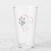 Je bent niet mijn hond glas (Achterkant)