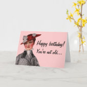 Je bent niet oud, je bent ! kaart (Gele Bloem)