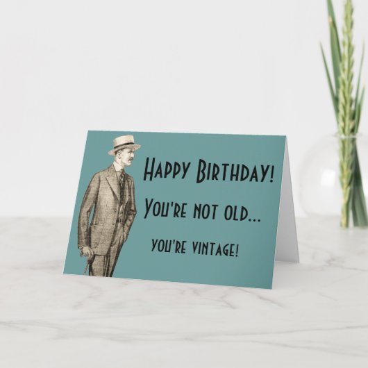 Je bent niet oud, je bent kaart (Voorkant)