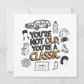 Je bent niet oud, je bent klassiek kaart (Voorkant)