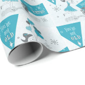 Je bent niet oud. Je bent Retro. Cadeaupapier (Rol Hoek)