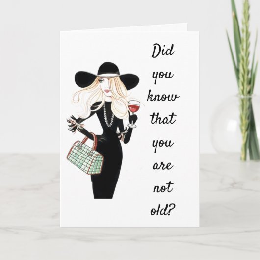 JE BENT NIET "OUD", JE BENT "RETRO". KAART (Voorkant)