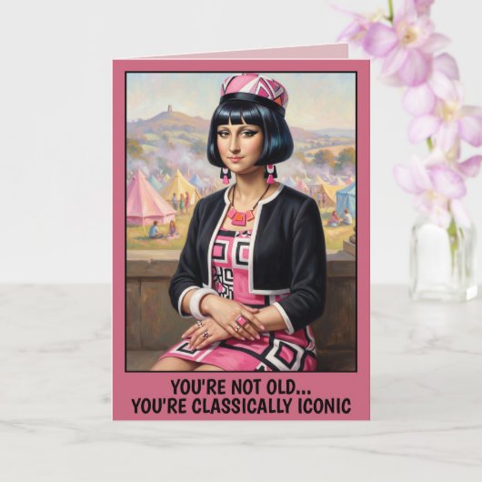 'Je Bent Niet Oud' Verjaardag Kaart (Orchidee)