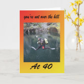 Je bent niet over de heuvel op 40 kaart (Gele Bloem)