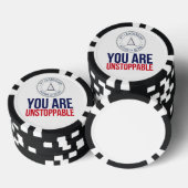 Je bent niet te stoppen pokerchips (Opstapeling)
