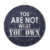 Je bent niet wat je bent dartbord (Voorkant)