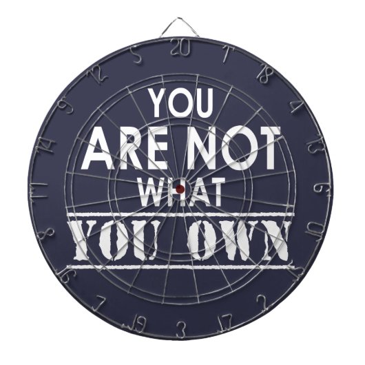 Je bent niet wat je bent dartbord (Voorkant)