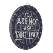 Je bent niet wat je bent dartbord (Voorkant Links)