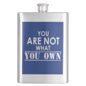 Je bent niet wat je bent heupfles (Voorkant)