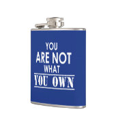 Je bent niet wat je bent heupfles (Links)