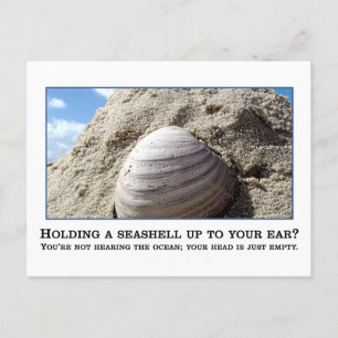 Je bent niet zo slim als je denkt dat je bent briefkaart