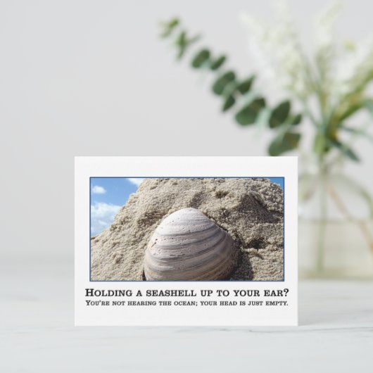 Je bent niet zo slim als je denkt dat je bent briefkaart (Staand voorkant)