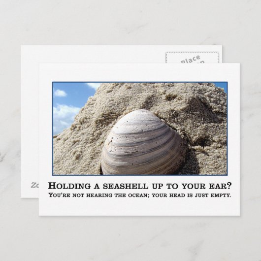 Je bent niet zo slim als je denkt dat je bent briefkaart (Voorkant / Achterkant)