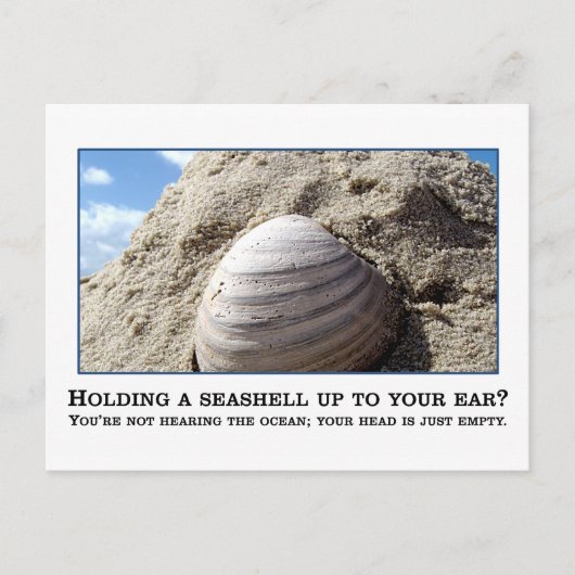 Je bent niet zo slim als je denkt dat je bent briefkaart (Voorkant)