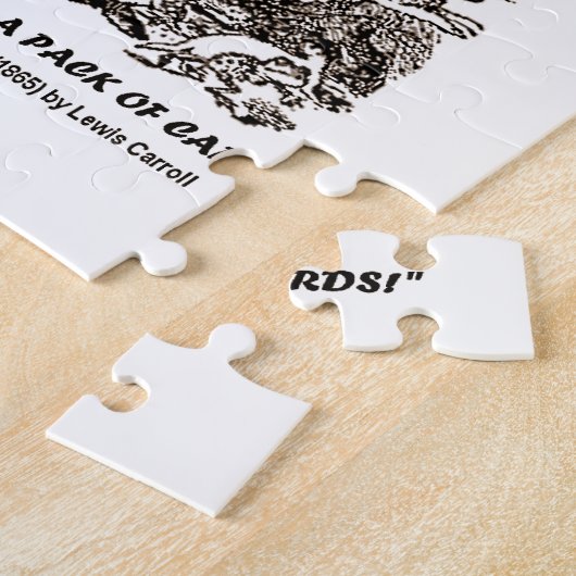 Je bent niets anders dan een pak kaarten legpuzzel (Zijkant)