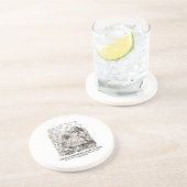 Je bent niets anders dan een pak kaarten zandsteen onderzetter (Zijkant)