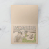 "Je bent nog geen oude geit"/Gefeliciteerd Kaart (Binnen)
