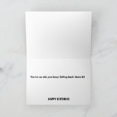 Je bent nog niet over de heuvel... kaart (Binnen)