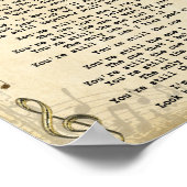 Je bent nog steeds de one song Lyric Guitar Print (Hoek)