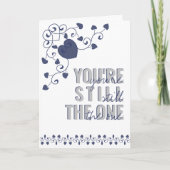 Je bent nog steeds de One Typography Heart Valenti Feestdagen Kaart (Voorkant)