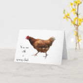 "JE BENT NOG STEEDS EEN JONG KUIKEN 50ste VERJAARD Kaart (Gele Bloem)